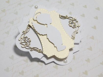 3D Елементи от хартия - Ангелче за Него - 1 бр.