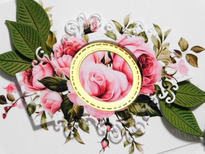 Композиция - Рамка Рози  с таг - 1 бр.