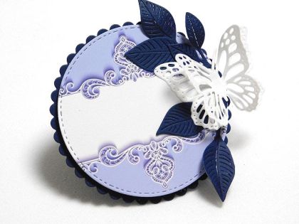 Композиция - Кръгла рамка Синьо - 1 бр.