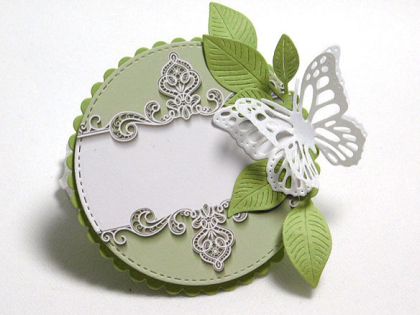 Композиция - Кръгла рамка Зелено - 1 бр.