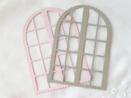 Прозорец - Светло лилаво и Сиво  - 2 бр.