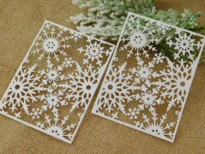 Рамка Снежинки Перла - 2 бр.