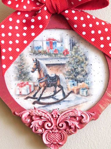 Декорация Пано - Винтидж Коледа