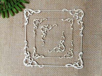 Рамка квадрат с орнаменти - 2 размера