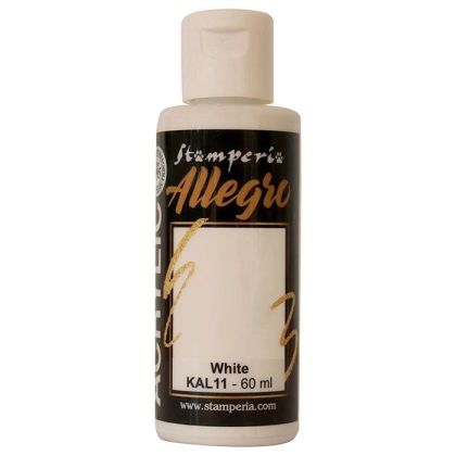 Акрилна боя Stamperia Allegro - White - 60 мл.