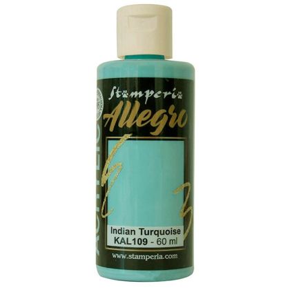 Акрилна боя Stamperia Allegro - Indian turquoise - 60 мл.