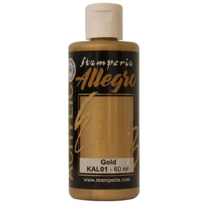Акрилна боя Металик Stamperia Allegro - Gold - 60 мл.
