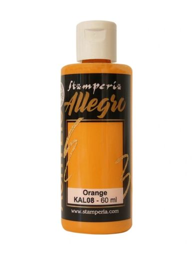 Акрилна боя Stamperia Allegro - Orange - 60 мл.