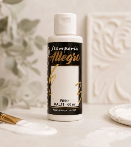 Акрилна боя Stamperia Allegro - White - 60 мл.