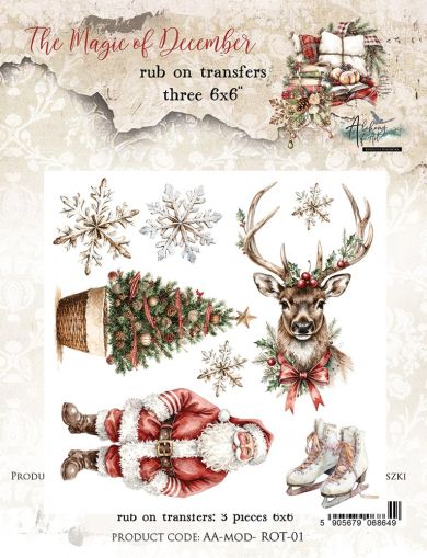 Комплект Rib-on трансфери - The Magic of December - 3 листа