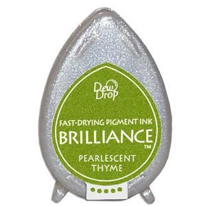 Бързосъхнещ пигментен тампон - BRILLIANCE - Pearlescent Thyme / Перлена мащерка