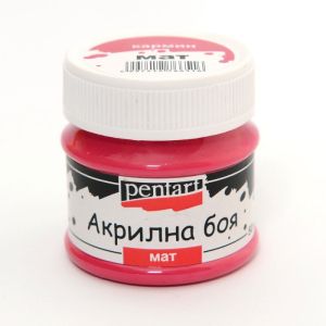 Акрилна боя мат - кармин - 50мл.