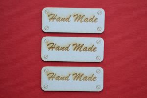 Табелка Hand Made - 3бр.