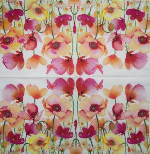 Салфетка Aquarell Poppies & Daisies 1331922