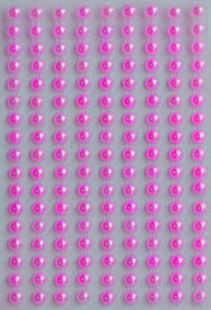 Полусферични перли - цикламени - 153 бр.