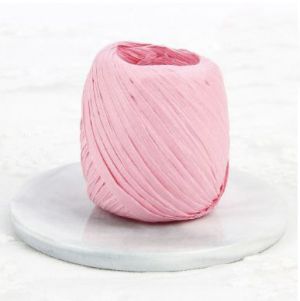 Цветна рафия - светло розово- 5.00 м.