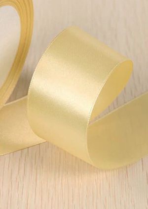 Панделка сатен - Сламено - 10 м №09