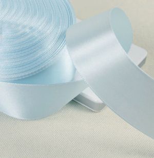 Панделка сатен - Светло синьо- 10 м №91
