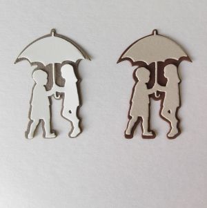 Деца с чадър - 2 бр