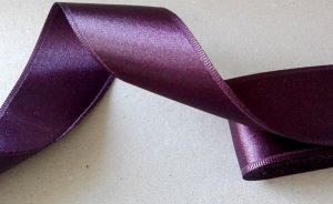 Панделка сатен - Патладжан- 10 м №38