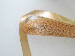 Панделка сатен - Сламено - 10 м №09