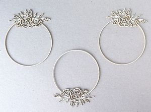 Рамка Рози кръгла-  3бр.- 8,00 см