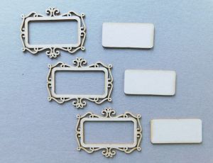 Рамка правоъгълна малка - 3 бр