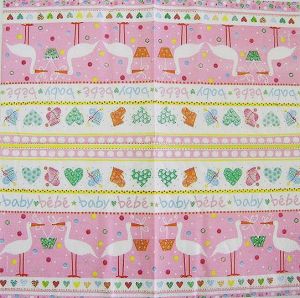 Салфетка Welcome Baby pink