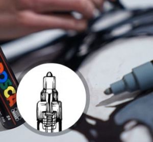 Posca PC-1M - Много тънък перманентен маркер - Светло зелен - 0,7 mm