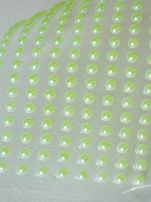 Полусферични перли - Мента - 153 бр.