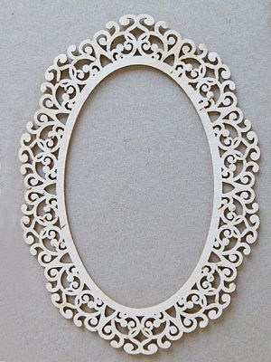 Рамка Орнаменти елипса  - 3 размера с основи