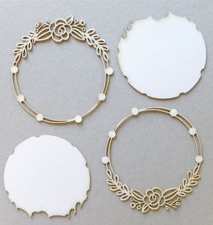 Рамка Рози кръгла - 2 бр. 