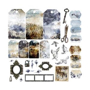 Комплект дизайнерска хартия - BEAUTY RESTLESS- 18 листа