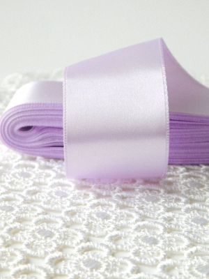 Панделка сатен - Нежно лилаво - 10 м. №32