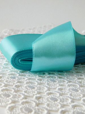Панделка сатен - Tюркоаз - 10м. №64