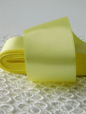 Панделка сатен - Нежно жълто 10м. №81