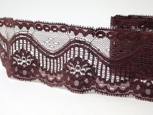 Дантела -  Тъмно вишнево - кафяво - 1.00 м.
