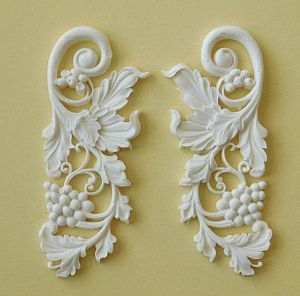 Комплект орнаменти - 2 бр. - 6,50 x 2,50 см