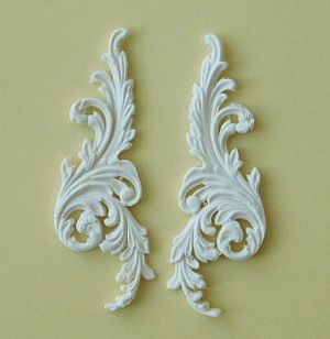 Комплект орнаменти - 2 бр - 6,50 x 2,00 см