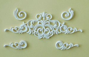 Комплект орнаменти - 5 бр - 12,00 x 4,00 см