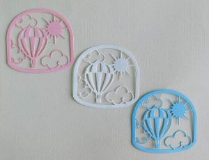 Шаблон за изрязване  - Hot Air Balloon - 2 елемента