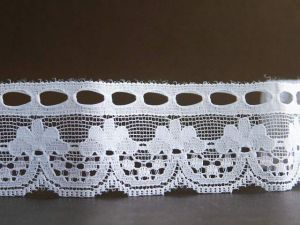 Дантела - Бяло - 1м