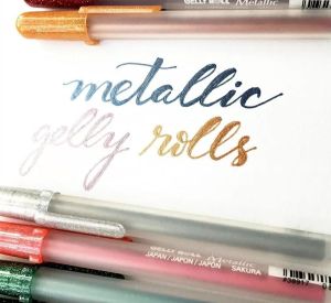 Гел химикал Gelly Roll SAKURA JAPAN - Злато, 0.8 мм