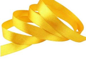 Панделка сатен - Класическо Златно жълто - 10м №86