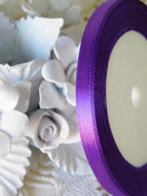 Панделка сатен - Аметист лилаво - 20 м.  №46