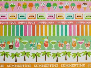 Комплект дизайнерска хартия - Sweet Summer - 24 листа