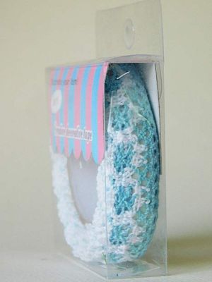 Памучна лента Синьо и бяло- 1,80 см /1,50 м.