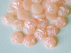 Перли Роза - Корал - 1,30 см -  30 бр.