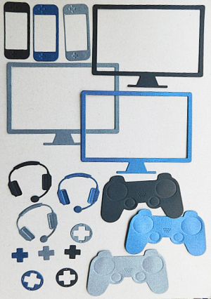 Комплект изрязани елементи - Gaiming Time - 15 елемента