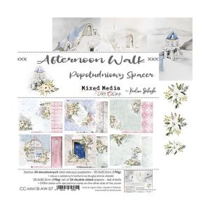 Комплект дизайнерска хартия - AFTERNOON WALK - 24 листа